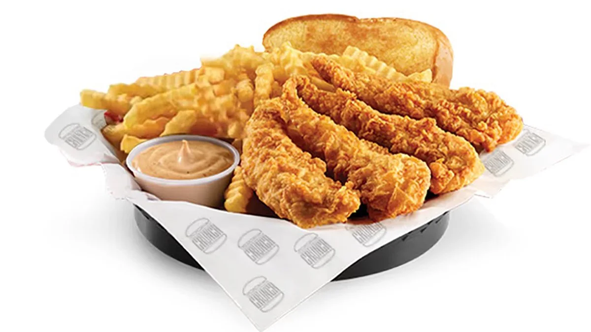 Crunchy Canes: тендеры, фри и техасский тост